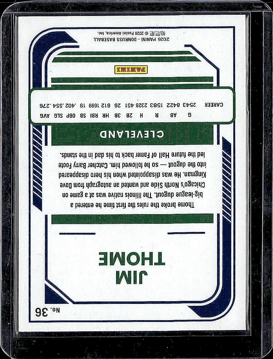 2026 Donruss #36 Jim Thome Liberty