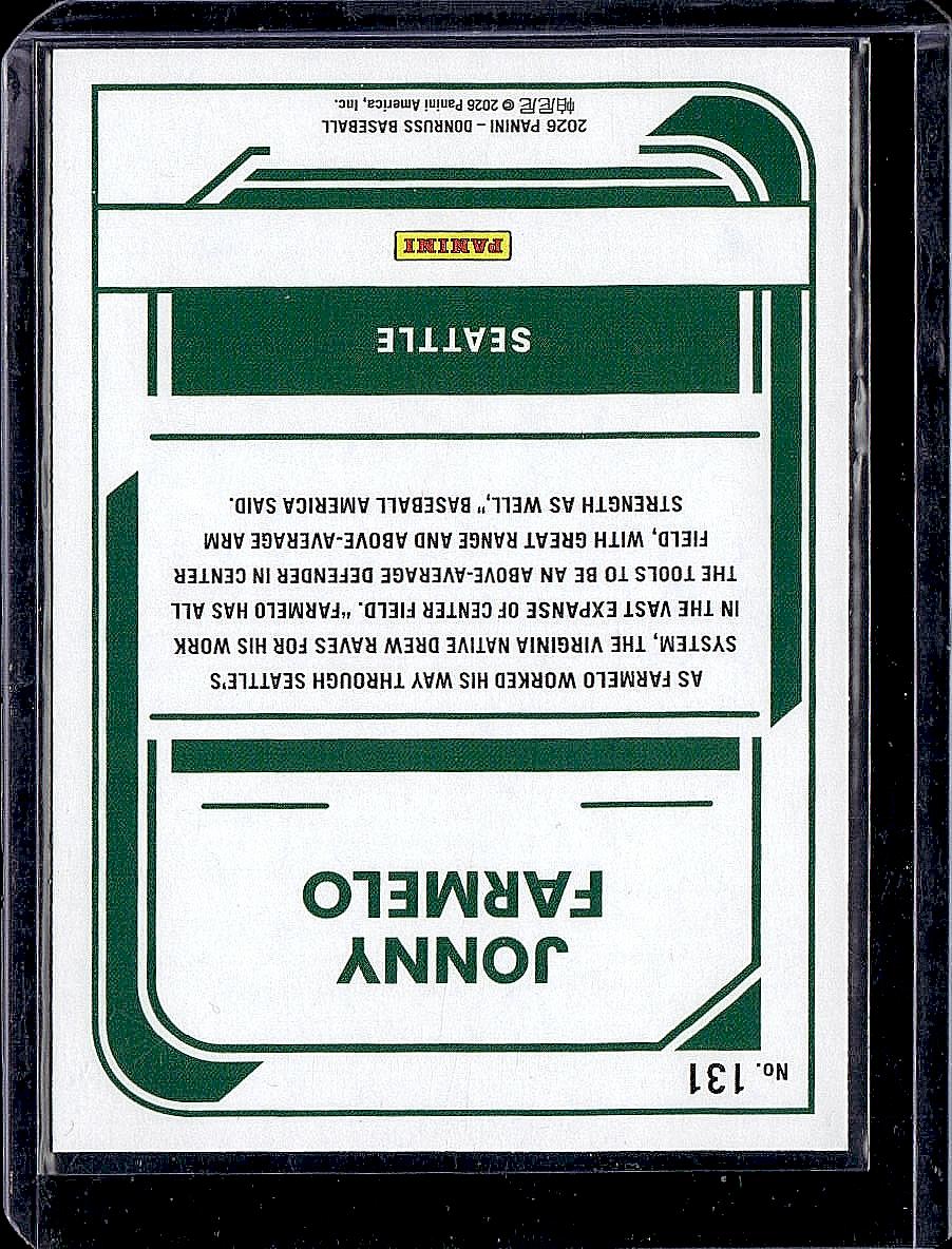 2026 Donruss #131 Jonny Farmelo Liberty