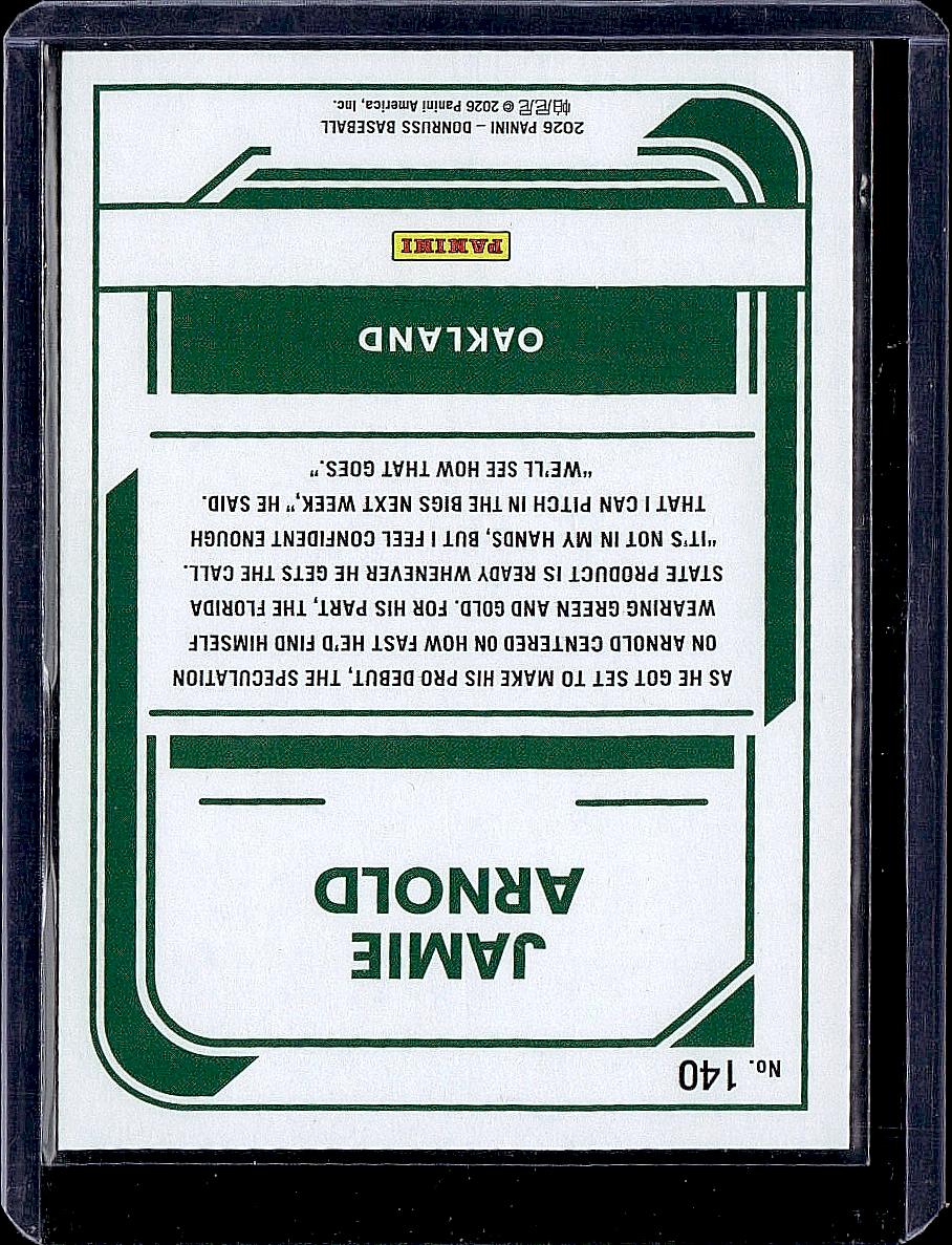 2026 Donruss #140 Jamie Arnold Liberty