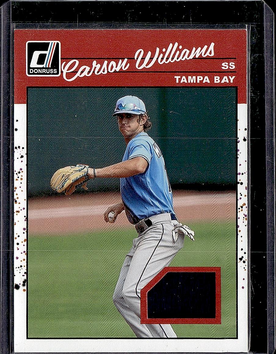 2023 Donruss #90M-CW Carson Williams Retro 1990 Materials
