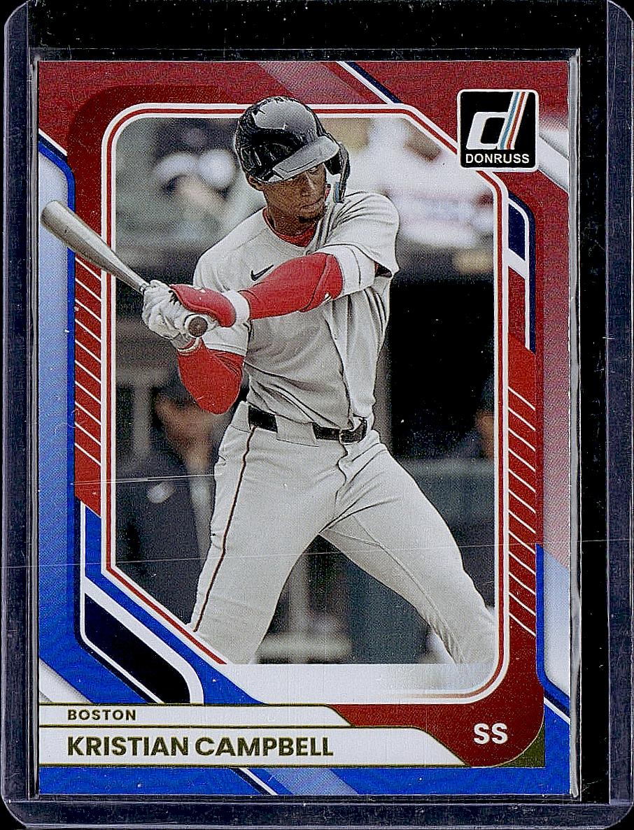 2026 Donruss #89 Kristian Campbell Red and Blue