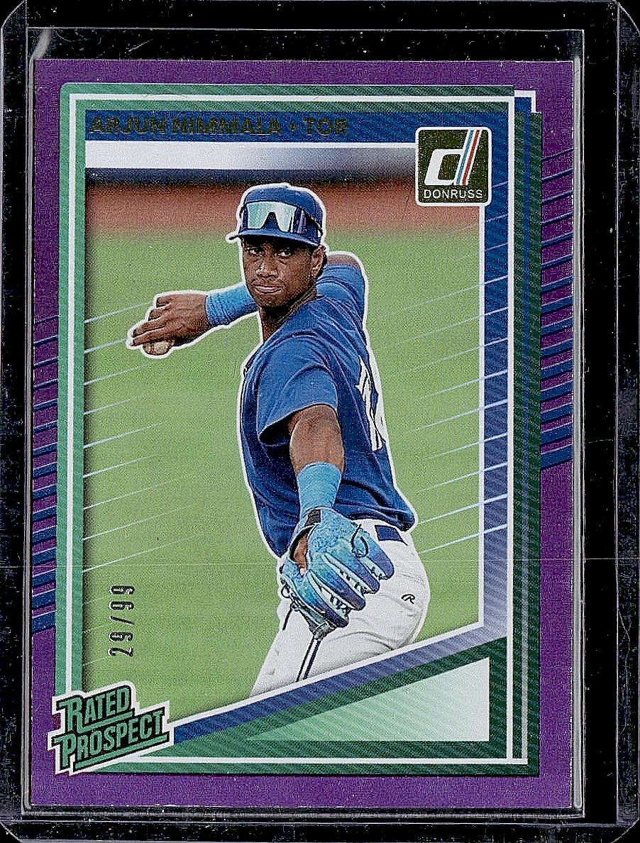 2025 Donruss #129 Arjun Nimmala Holo Purple #/99