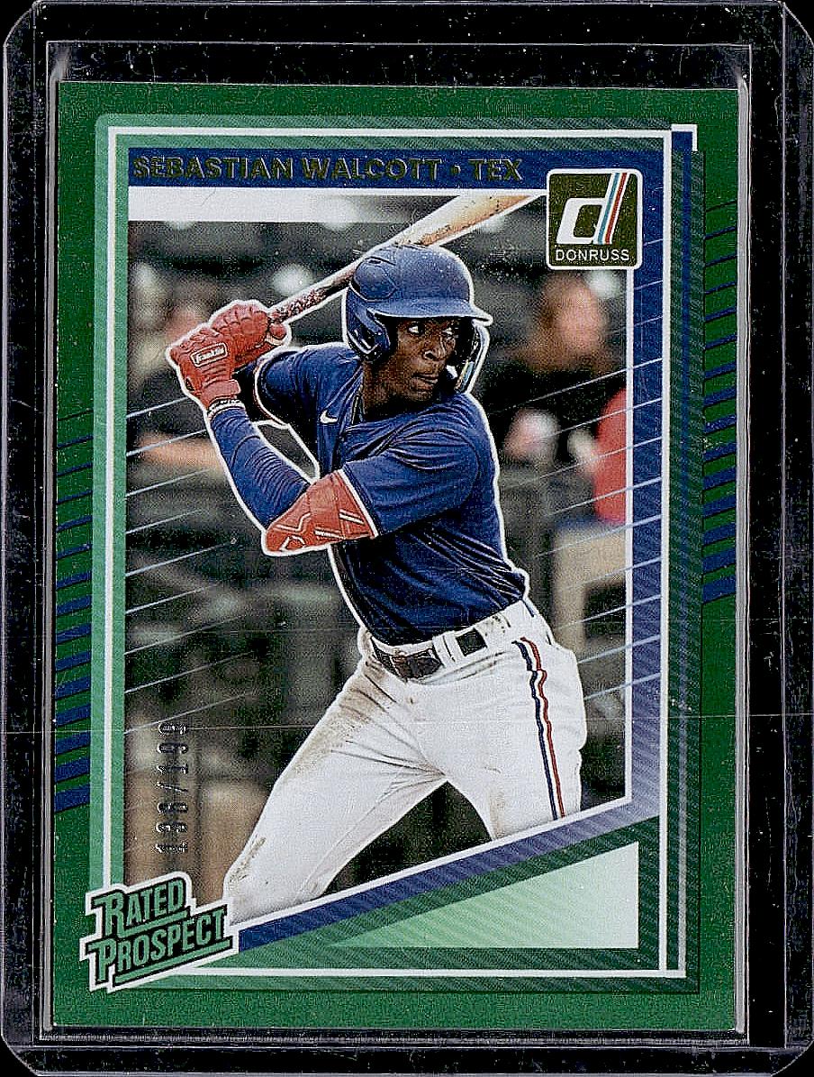 2025 Donruss #103 Sebastian Walcott Green Laser