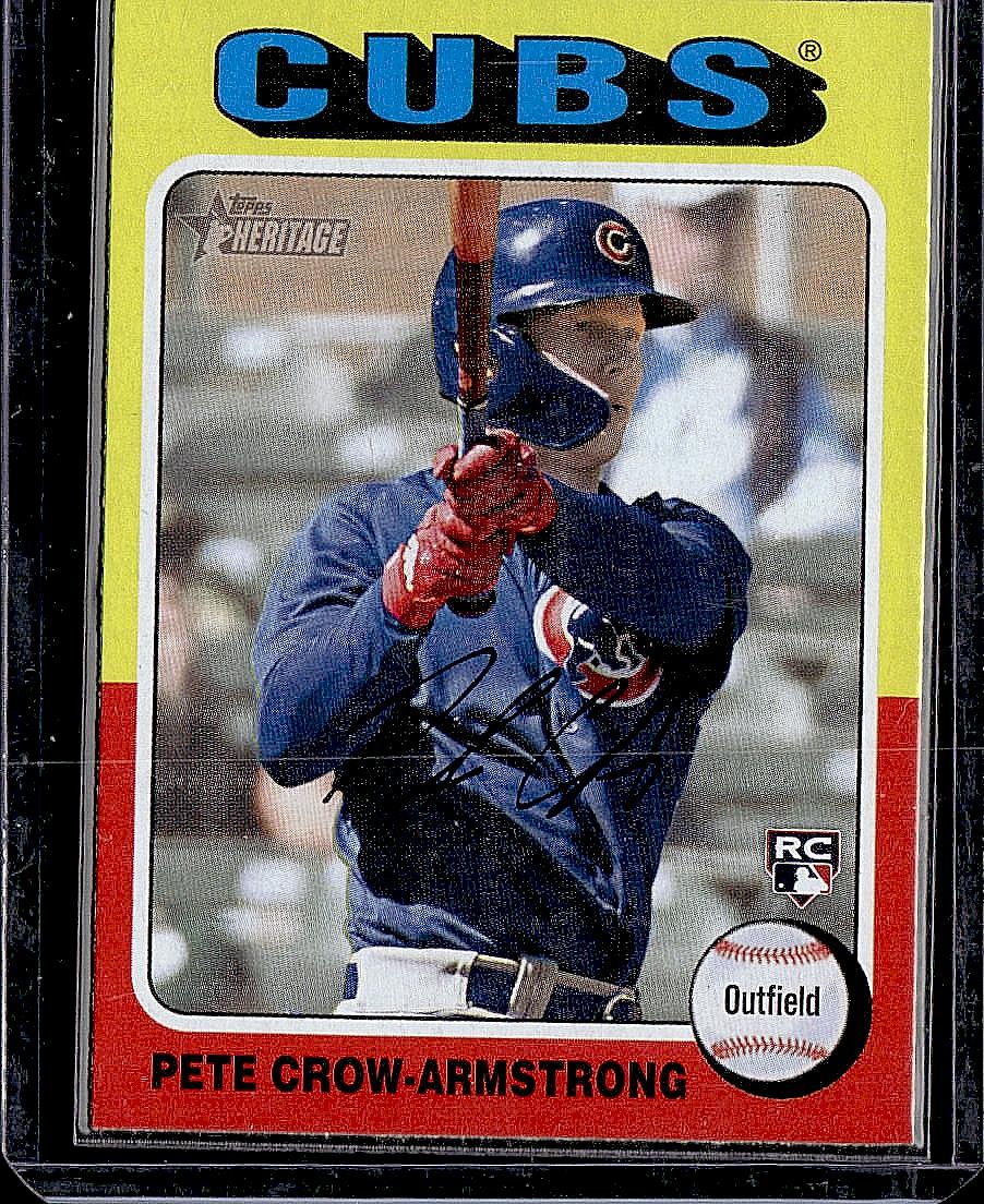 2024 Topps Heritage #OB-30 Pete Crow-Armstrong Oversized 1975 Topps Box Loaders