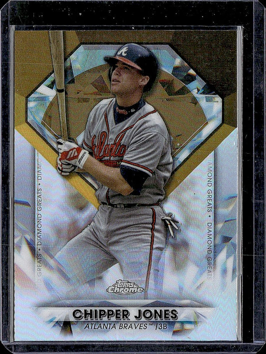 2022 Topps Chrome Update #DGC-27 Chipper Jones Diamond Greats Die Cuts