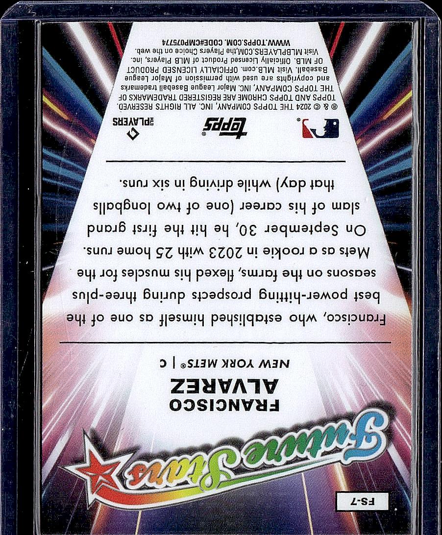 2024 Topps Chrome #FS-7 Francisco Alvarez Future Stars