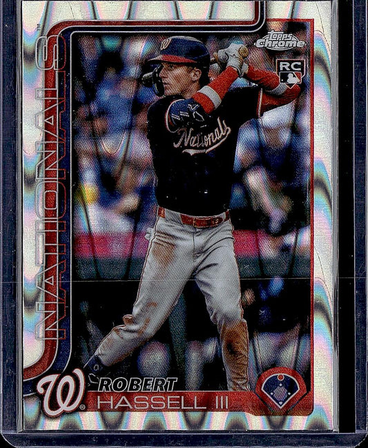 2025 Topps Chrome Update #USC154 Robert Hassell III RayWave Refractor