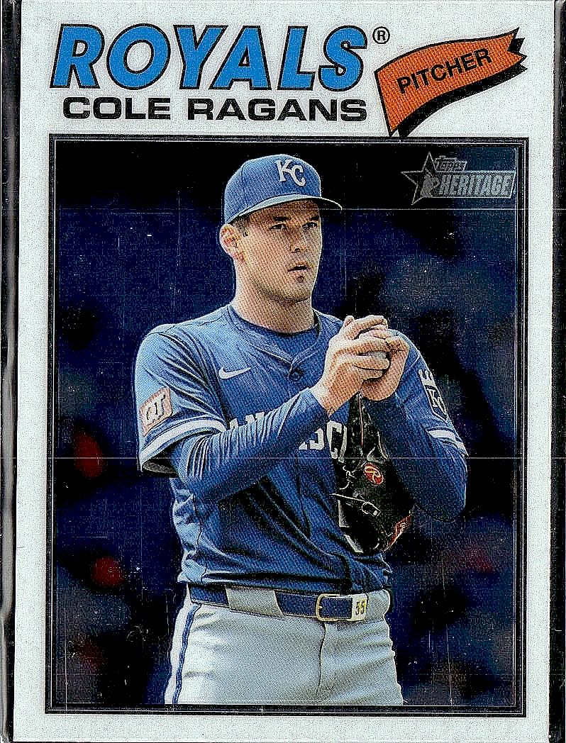 2026 Topps Heritage #113 Cole Ragans Chrome