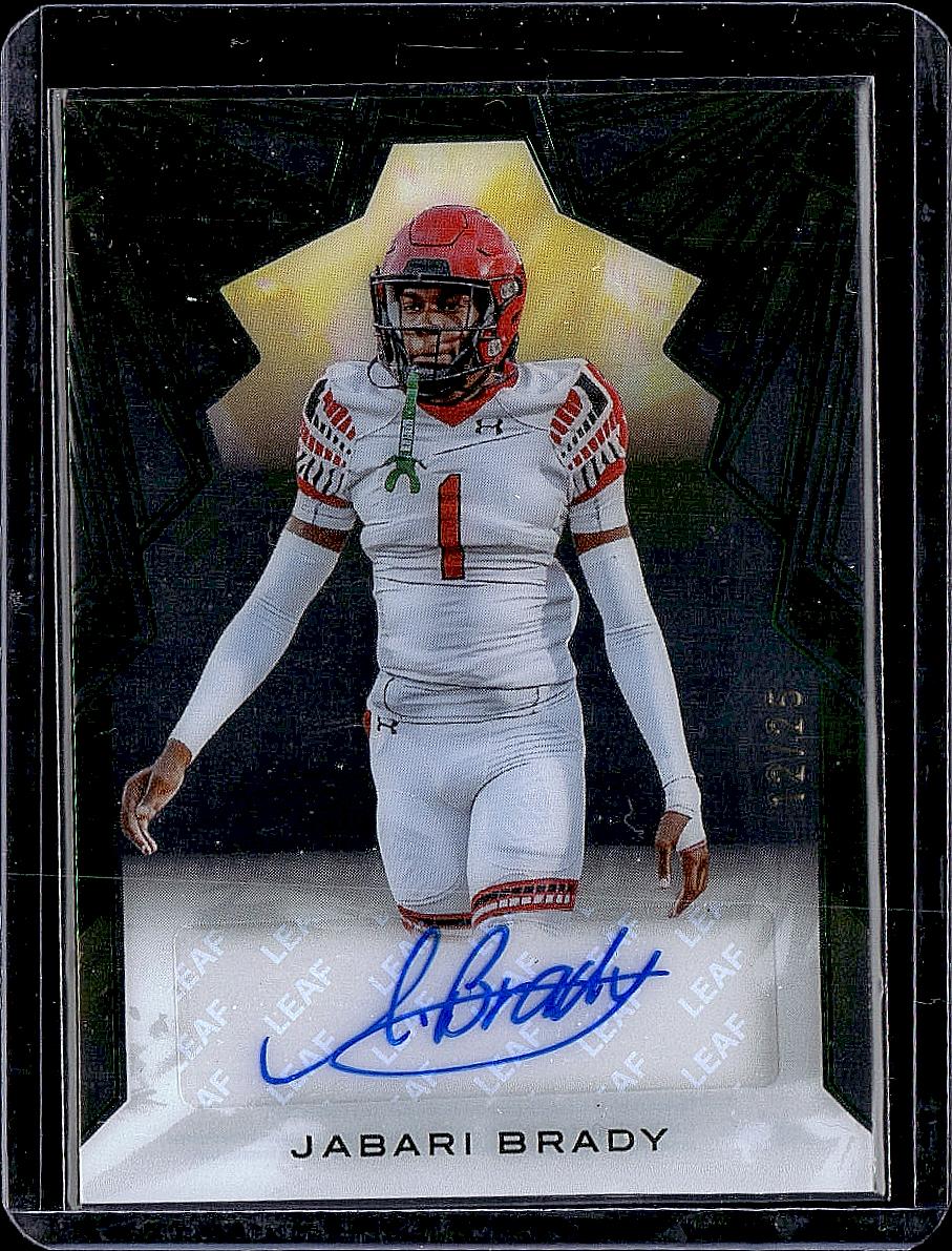 2025 Leaf Trinity  Jabari Brady Clear Auto /25