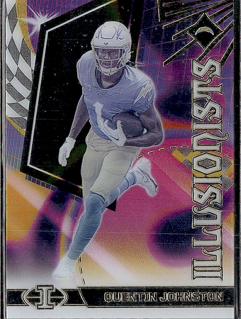 2023 Panini Illusions #17 Quentin Johnston Illusionists Emerald