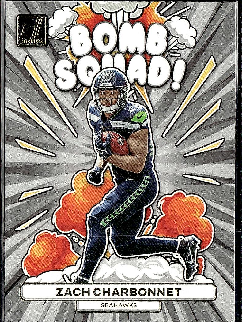 2023 Donruss #BS-30 Zach Charbonnet Bomb Squad