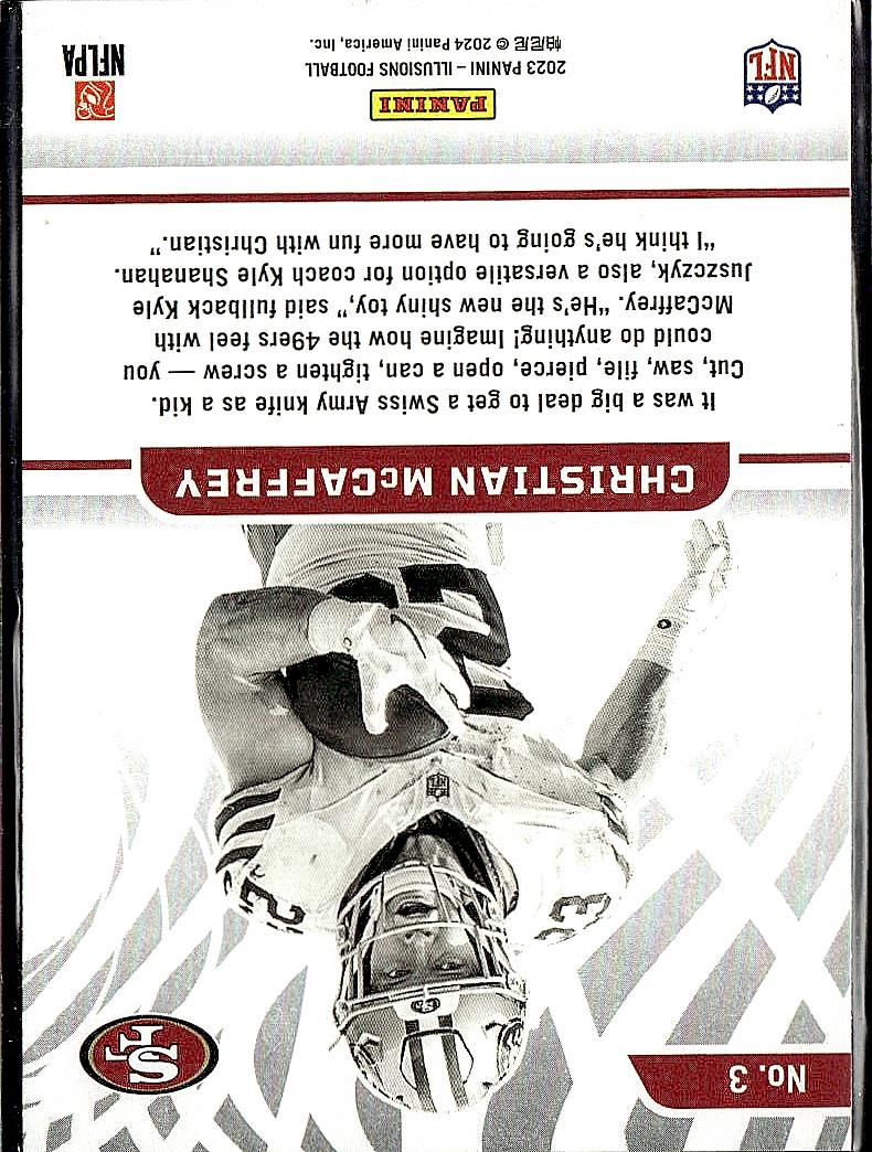 2023 Panini Illusions #3 Christian McCaffrey Amazing
