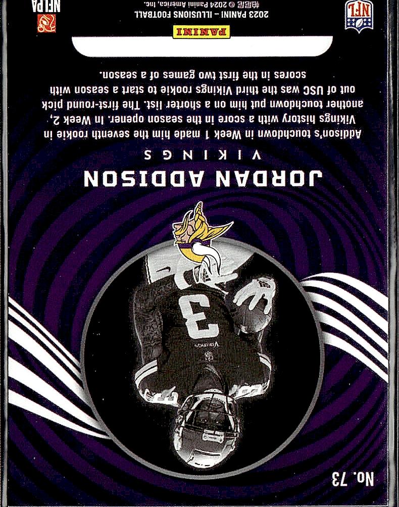 2023 Panini Illusions #73 Jordan Addison