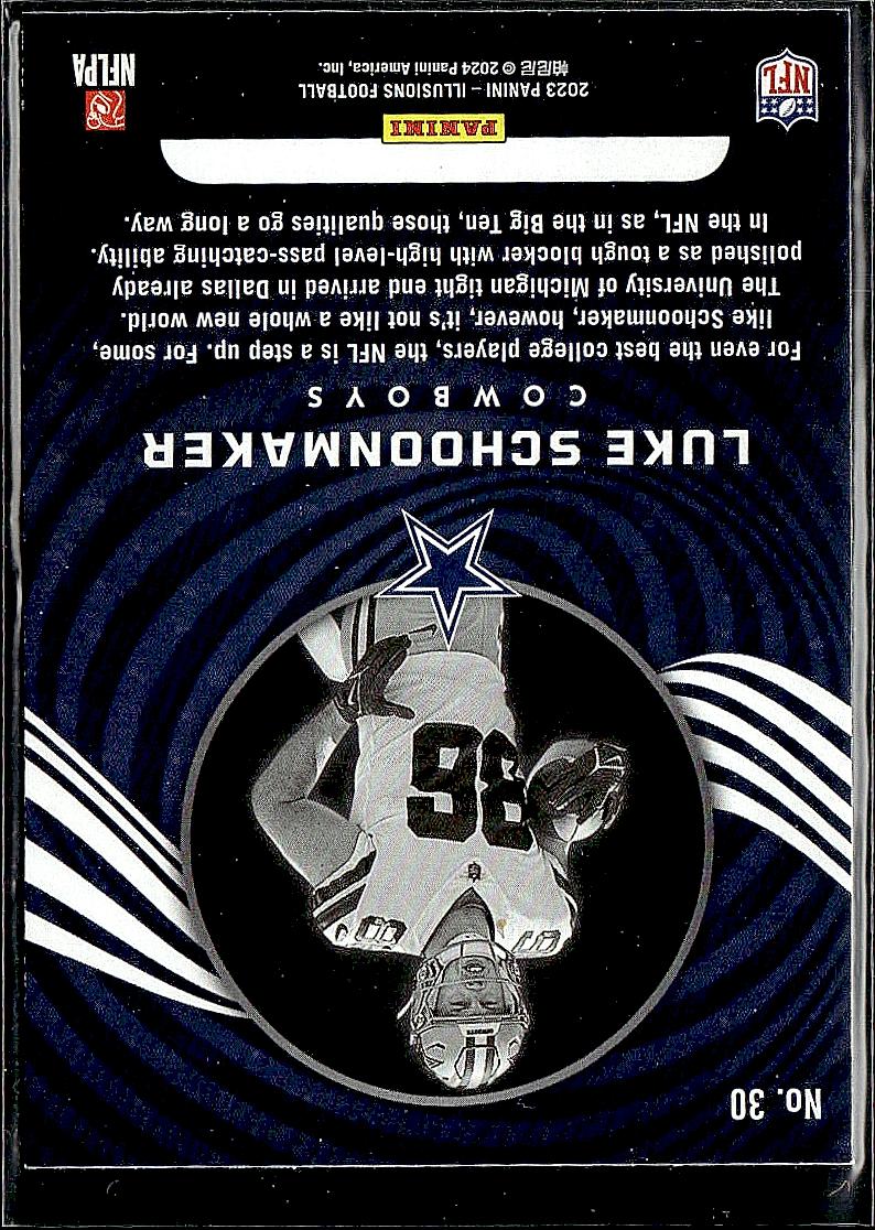 2023 Panini Illusions #30 Luke Schoonmaker