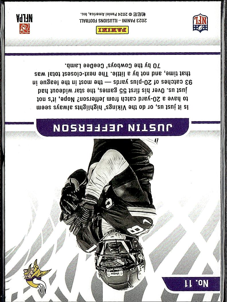 2023 Panini Illusions #11 Justin Jefferson Amazing