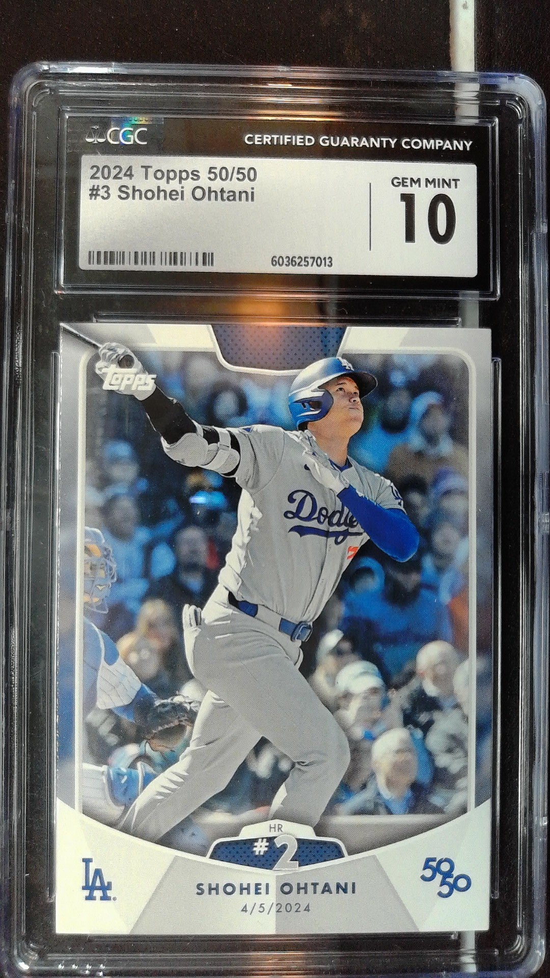 2024 Topps 50/50: Shohei Ohtani #3 Shohei Ohtani CGC 10
