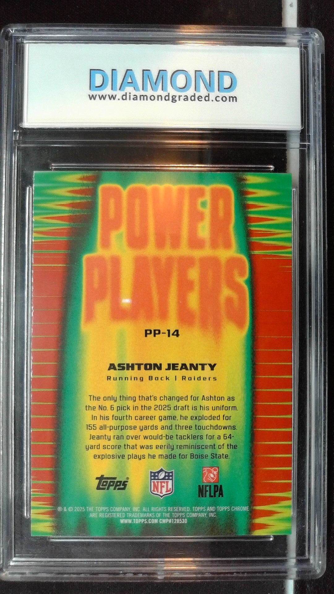 2025 Topps Chrome #PP-14 Ashton Jeanty Power Players Other 9