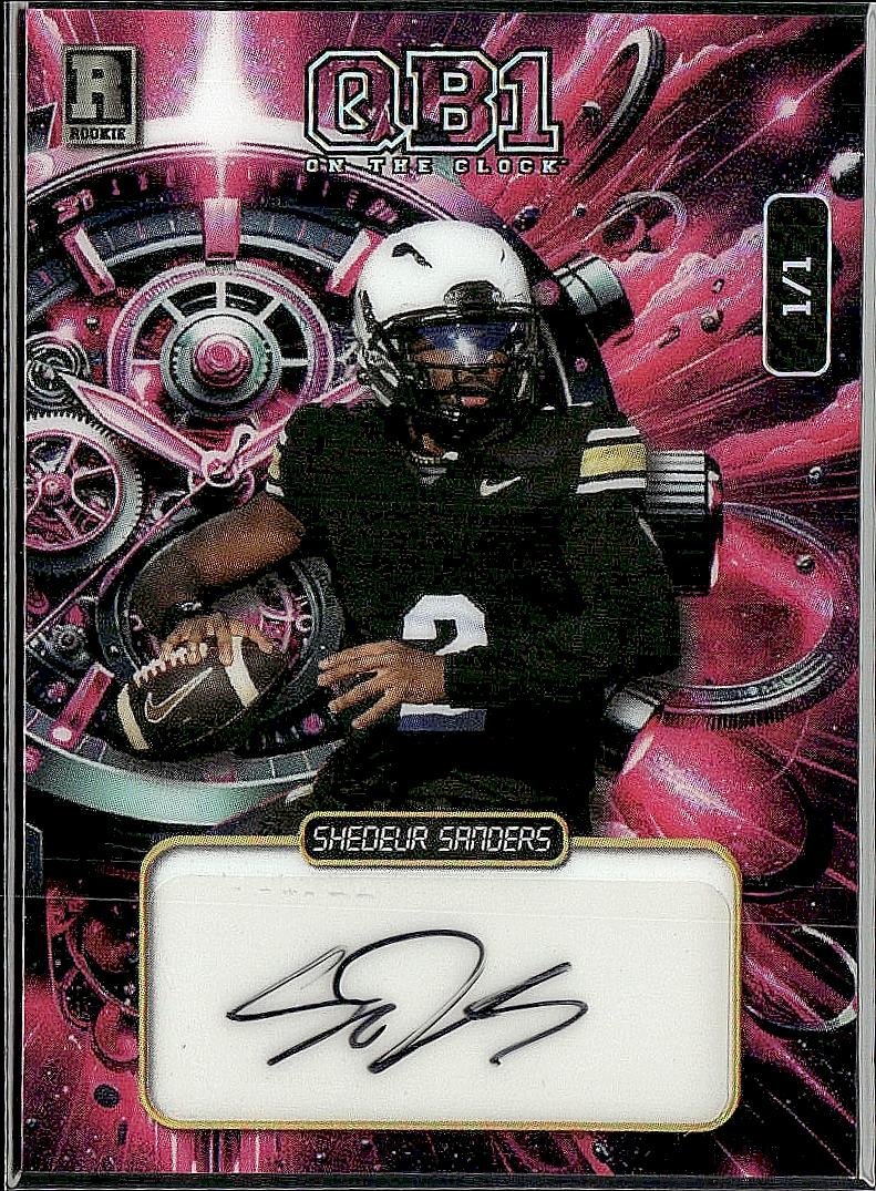2024 Wild Card Shedeur Sanders On the Clock Auto 1/1
