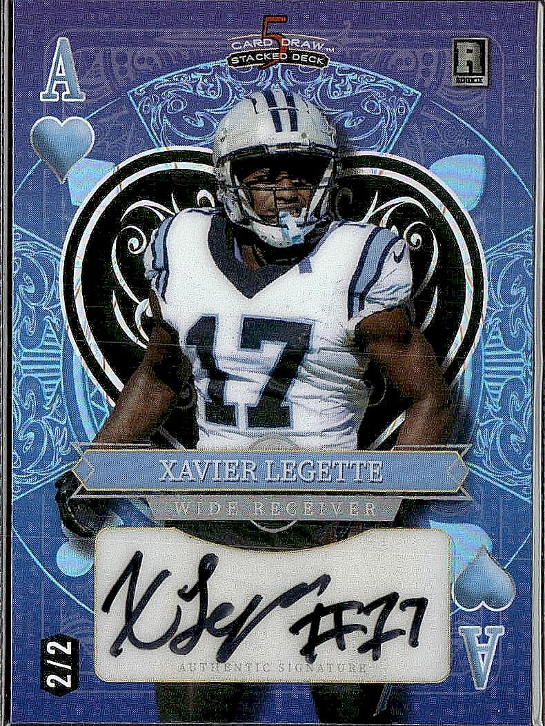 2024 Wild Card  Xavier Legette Auto 2/2