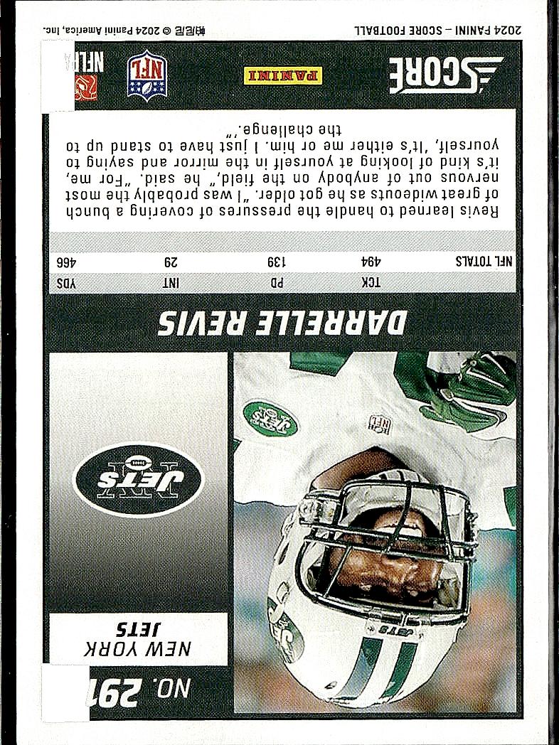 2024 Score #291 Darrelle Revis Stars #/399
