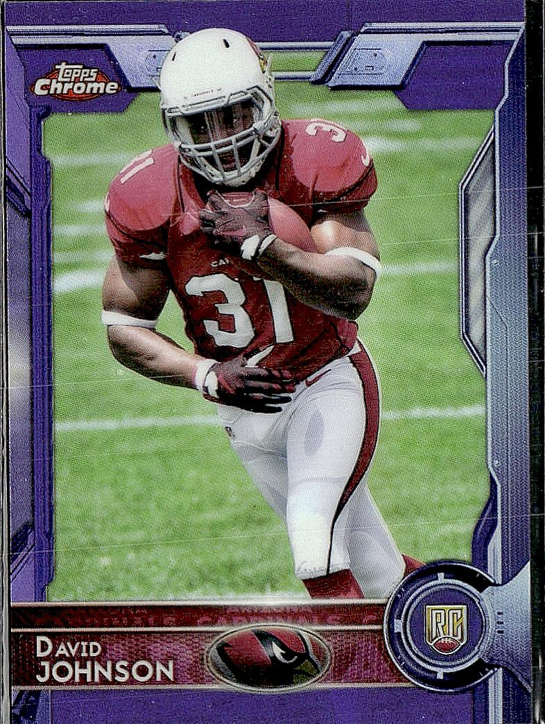 2015 Topps Chrome #177 David Johnson Purple Refractor
