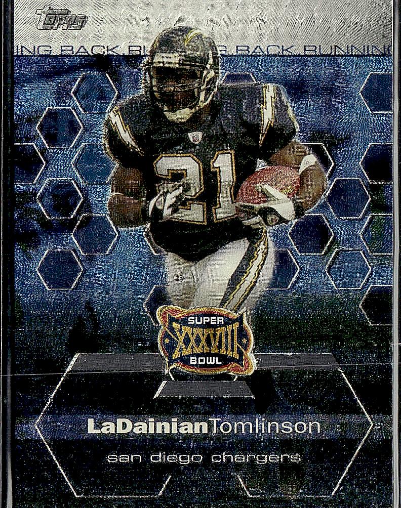 2004 Topps Super Bowl XXXVIII Card Show #7 LaDainian Tomlinson