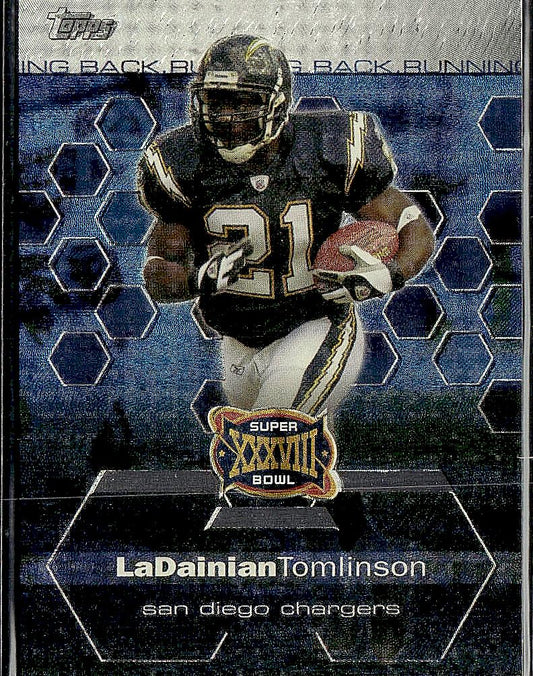2004 Topps Super Bowl XXXVIII Card Show #7 LaDainian Tomlinson