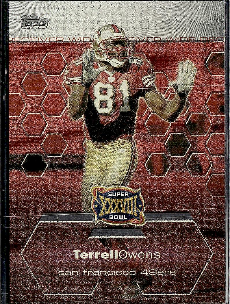 2004 Topps Super Bowl XXXVIII Card Show #11 Terrell Owens