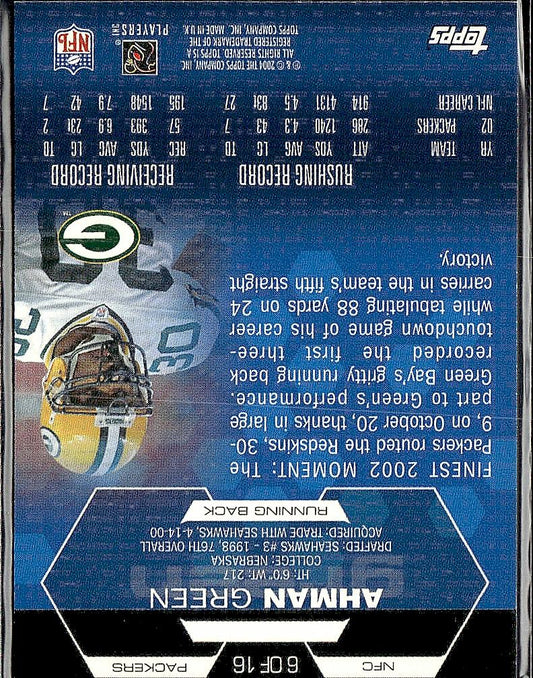 2004 Topps Super Bowl XXXVIII Card Show #6 Ahman Green