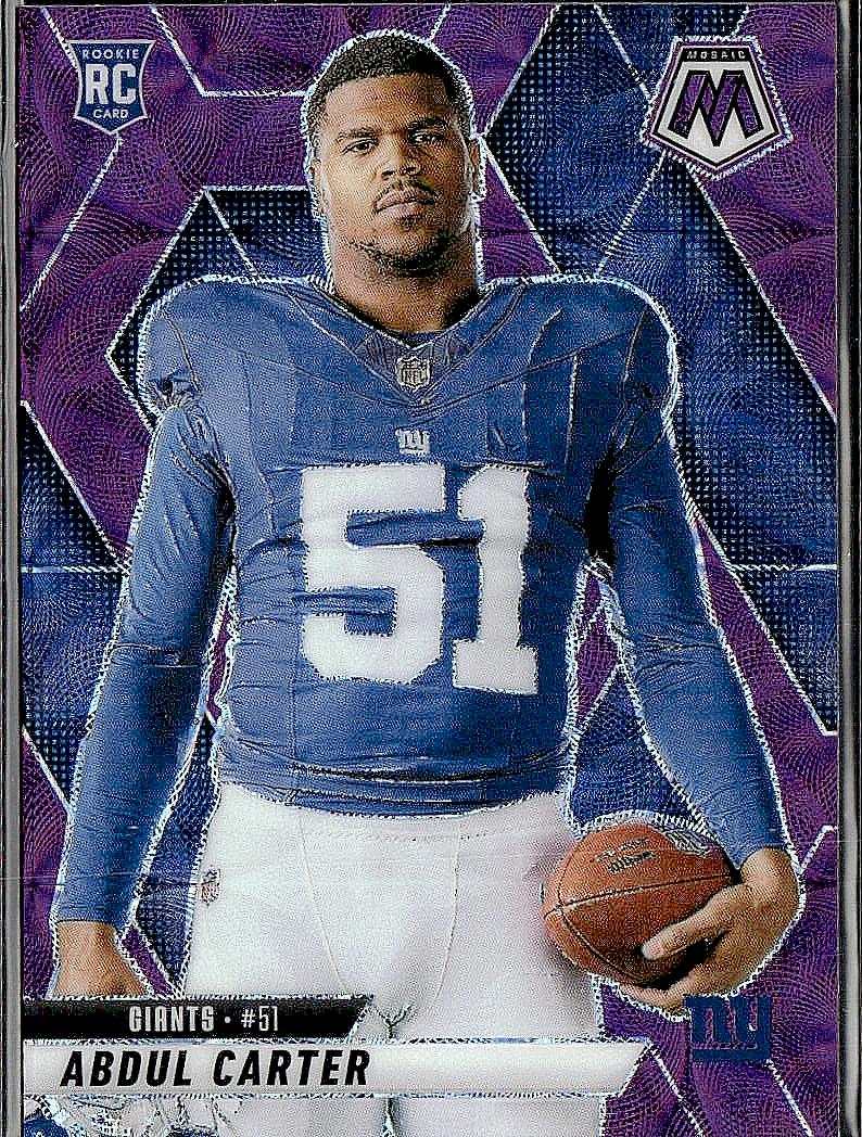 2025 Panini Mosaic #282 Abdul Carter Purple Scope
