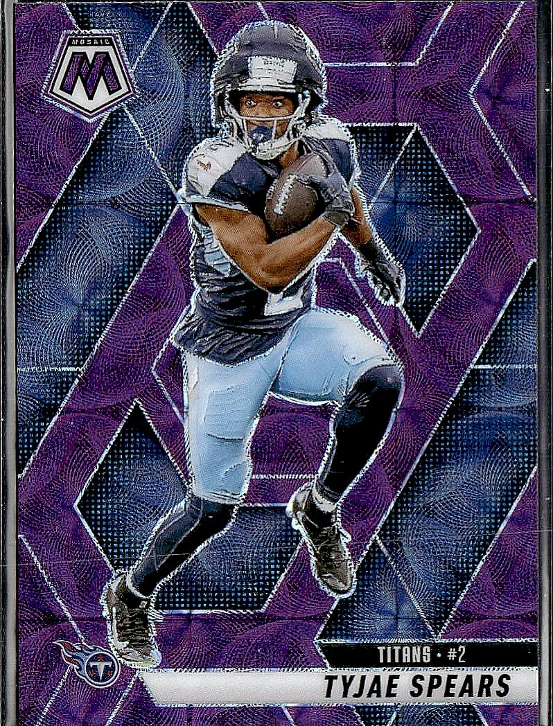 2025 Panini Mosaic #69 Tyjae Spears Purple Scope