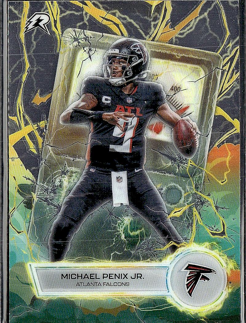 2025 Topps Resurgence #VT-19 Michael Penix Jr. Voltaic Refractor