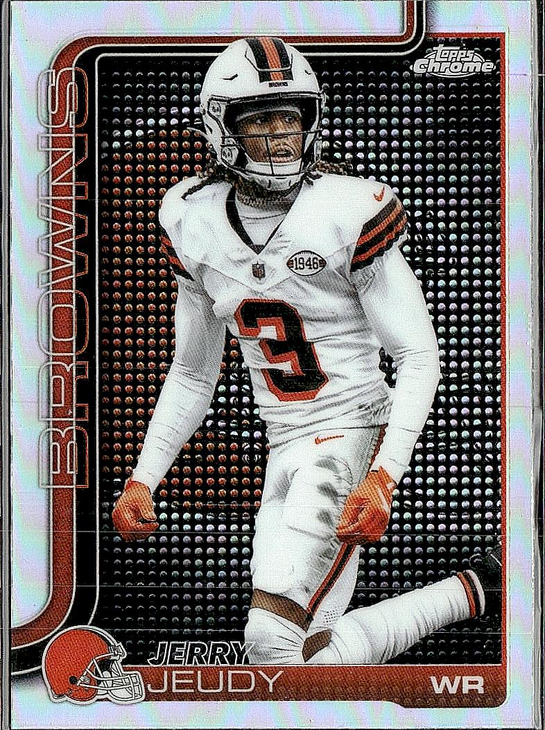2025 Topps Chrome #68 Jerry Jeudy Lightboard Logo