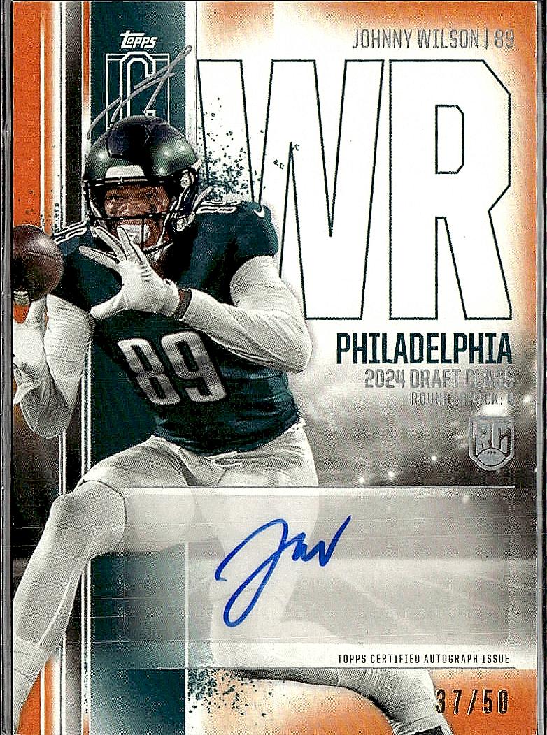 2024 Topps Signature Class  Johnny Wilson Rookie Auto Orange #/50