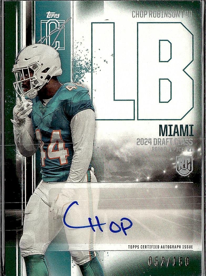 2024 Topps Signature Chop Robinson Rookie Auto  #/150