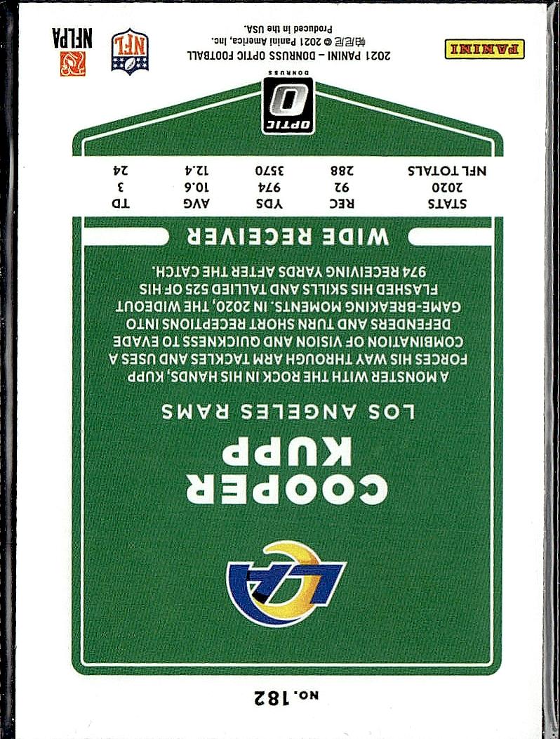 2021 Donruss Optic #182 Cooper Kupp