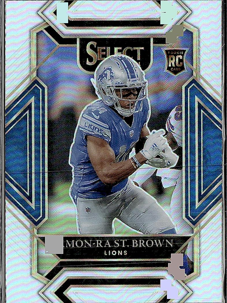 2021 Panini Select #273 Amon-Ra St. Brown Silver Prizm