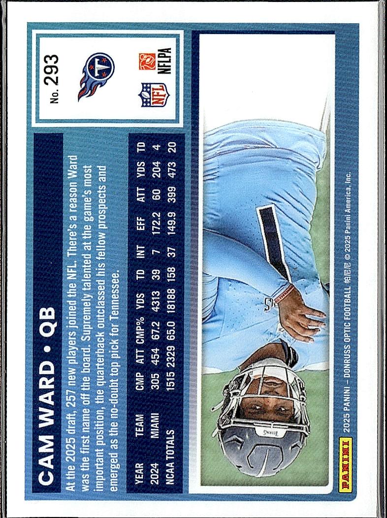 2025 Donruss Optic #293 Cam Ward