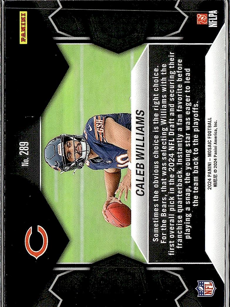 2024 Panini Mosaic #289 Caleb Williams