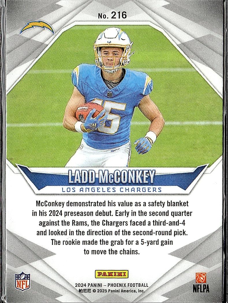 2024 Panini Phoenix #216 Ladd McConkey Hyper