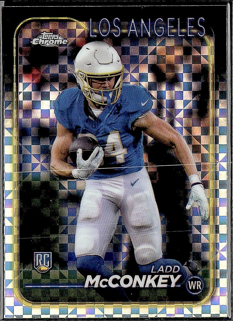 2024 Topps Chrome #212 Ladd McConkey X-Fractor