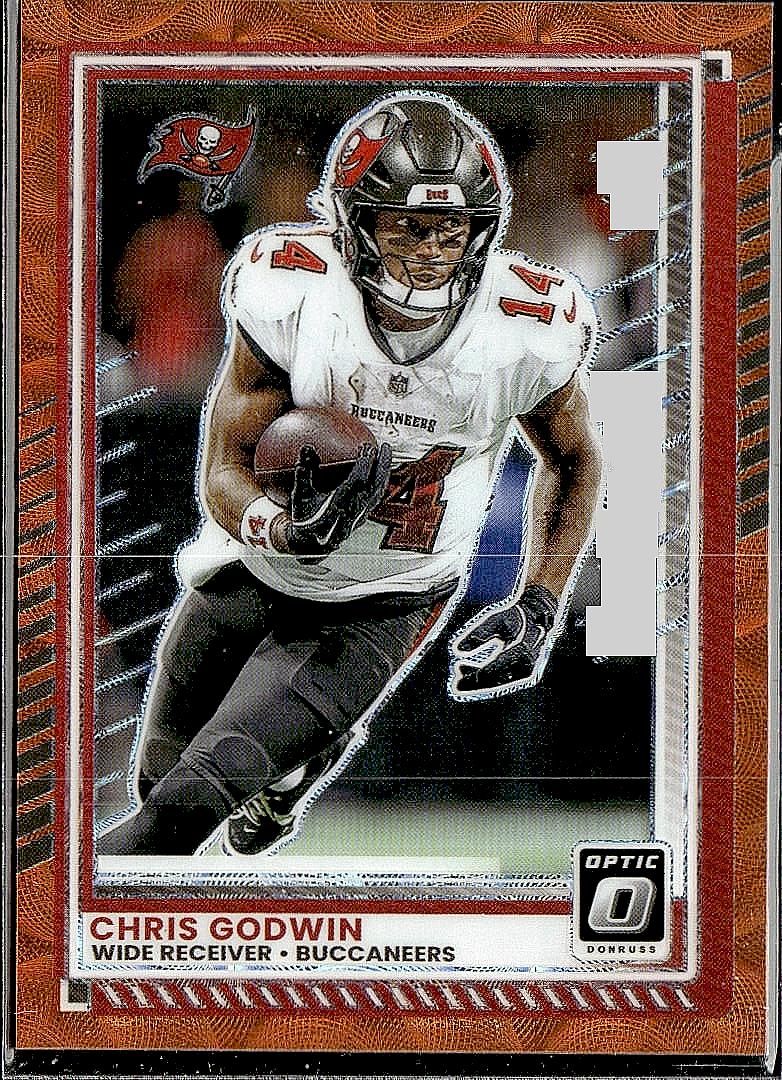 2025 Donruss Optic #102 Chris Godwin Orange Scope #/79