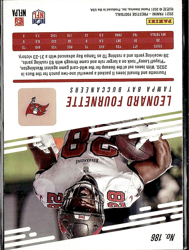 2021 Panini Prestige #186 Leonard Fournette