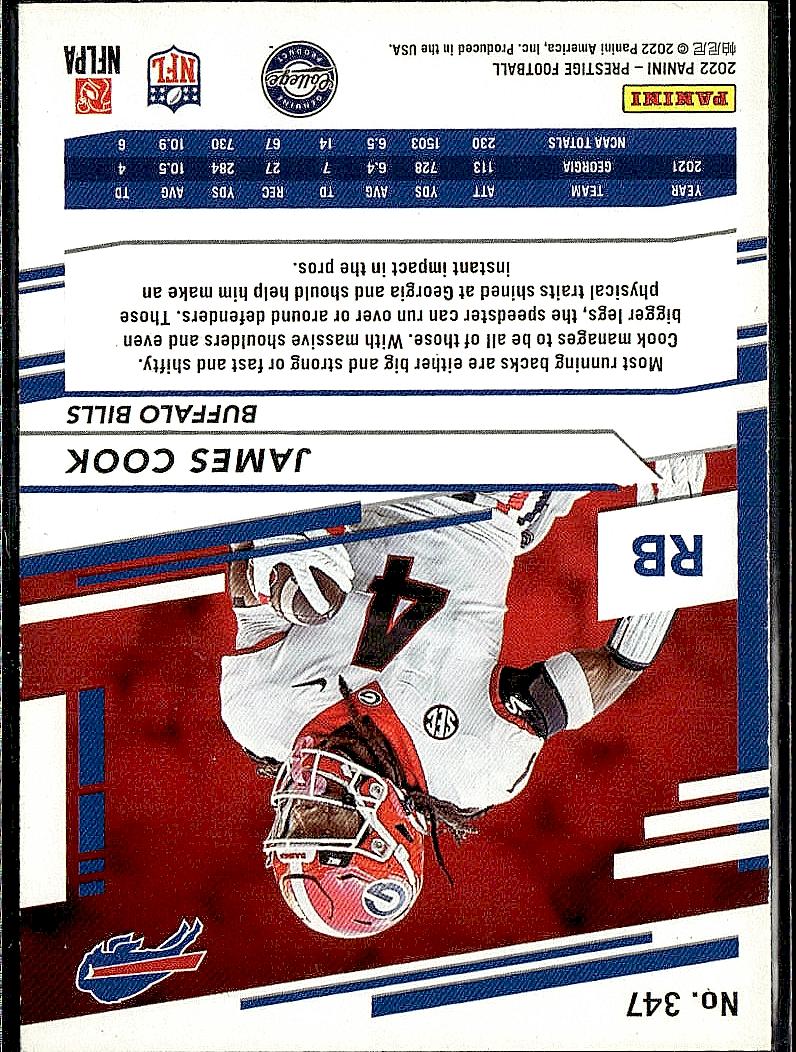 2022 Panini Prestige #347 James Cook