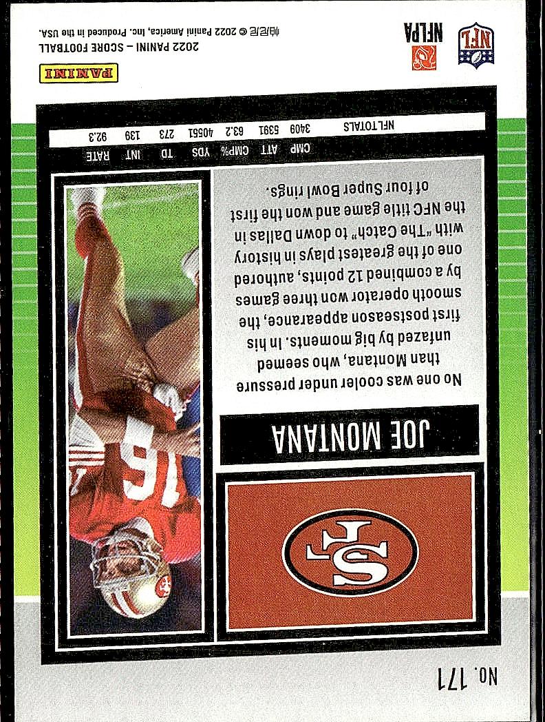 2022 Score #171 Joe Montana