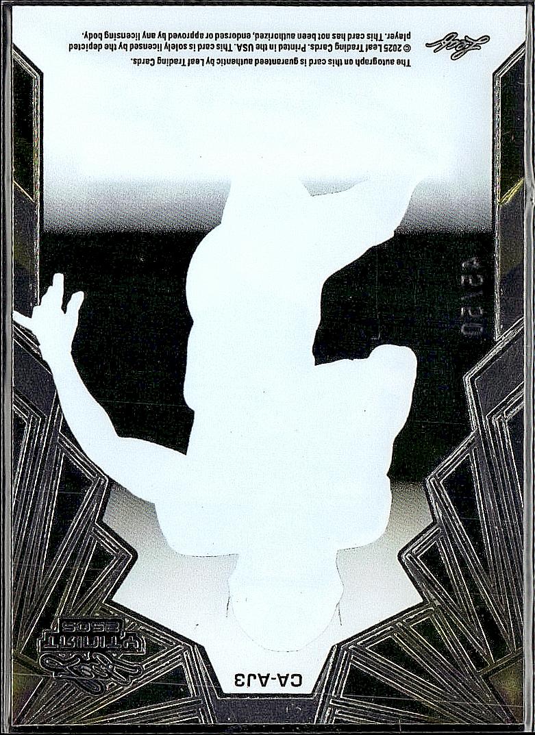 2025 Leaf Trinity - Clear Auto Blue #CA-AJ3 Amar Johnson #/35
