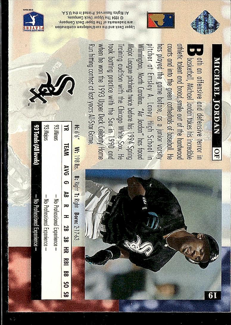 1994 Upper Deck #19 Michael Jordan