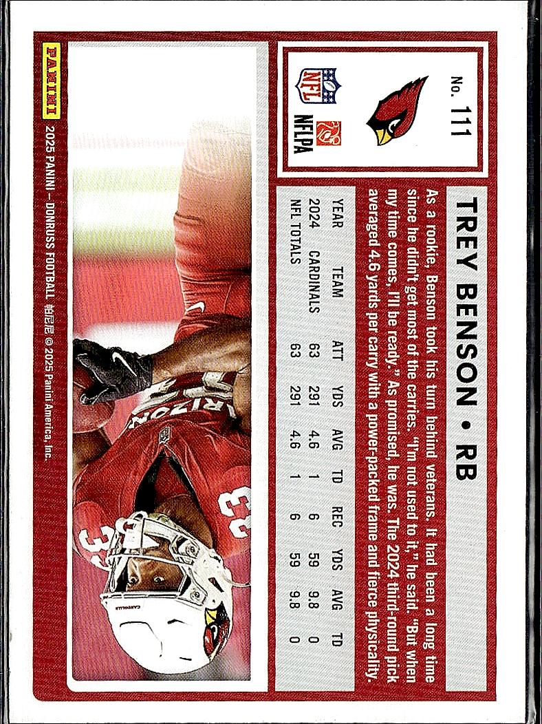 2025 Donruss #111 Trey Benson