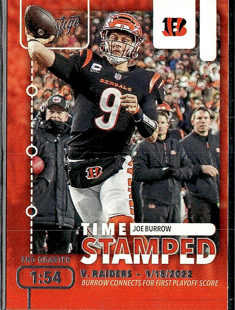 2022 Panini Prestige #TS-3 Joe Burrow Time Stamped