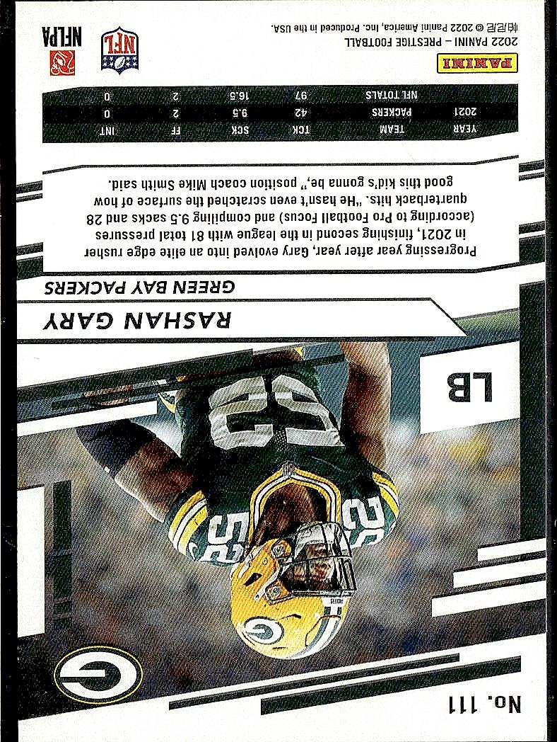 2022 Panini Prestige #111 Rashan Gary